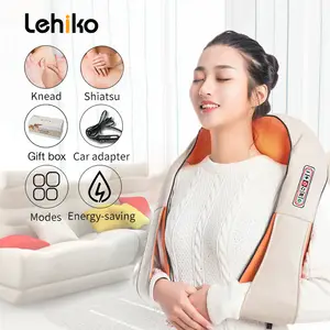 Electric Heating Waist Massager Lumbar Massage Cushion Muscle Relaxation  Neck Massage Pillow Back Pain Relief Chiropractic New - AliExpress