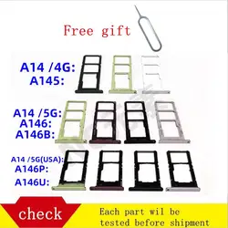 SIM Card Tray: High - Quality Replacement Perfect - Fit SIM Card Holder and Adapter (A14 4G A145 Silver)