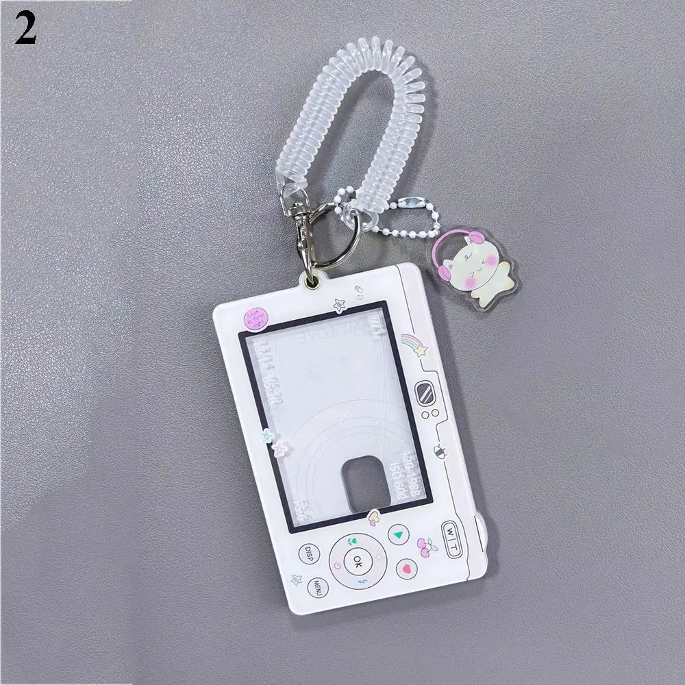 Photo Card Holder Key Chain Idol Photo Card Holder Decorative Student ID Badge Girls Card Sleeves