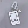 Y2k Acrylic Photocard Holder Key Chain INS Ins Idol Photo Card Holder Decorative Student ID Badge Holder Girls Card Sleeves 6