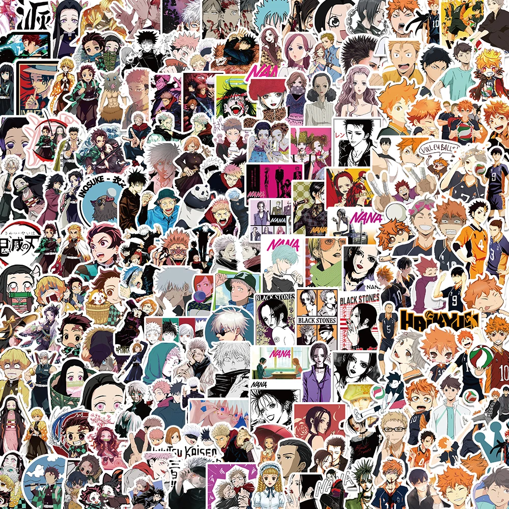 Anime-Aufkleber Set – 10/30/50/100 Stück, Wasserdicht, Für Auto, Laptop, Skateboard