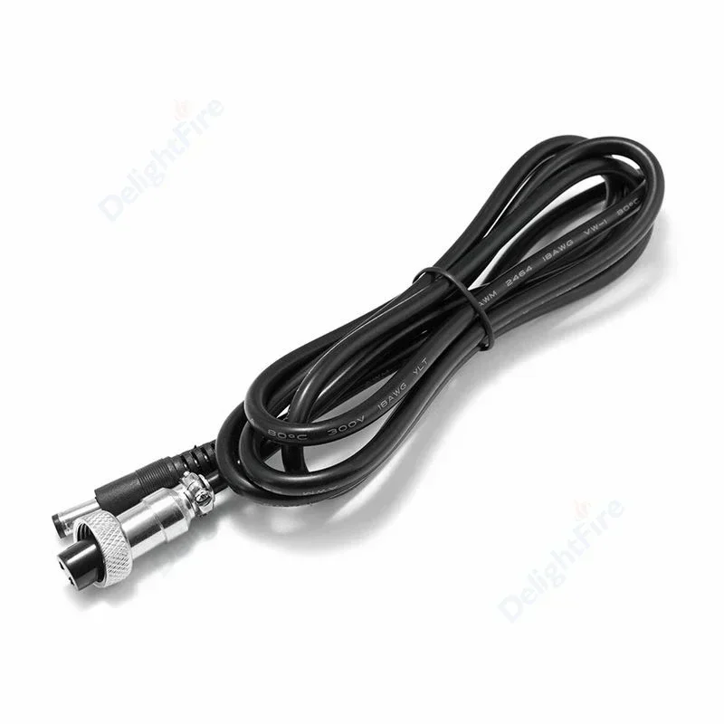 GX12-2 - 5.5 2.1mm DC 전원 케이블 18AWG 1.5M 전원 연장 코드 항공용 코드셋 패널 마운트 원형 금속 항공용