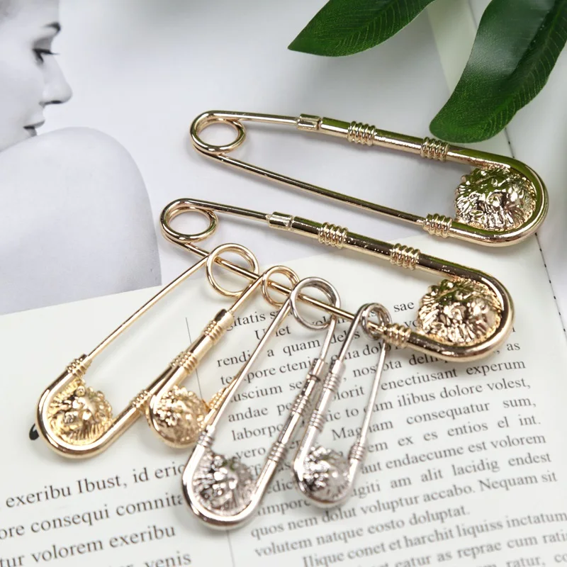 Retro Style Brooch Pin DIY Safety Pins Women Waist Closing Men Suit Jacket Decoration Anime Jewelry