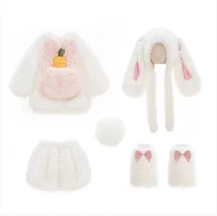 Filles manteau 2025 automne et hiver nouveaux vêtements pour enfants Style coréen fille bébé mignon épaissi en peluche lapin manteau 3