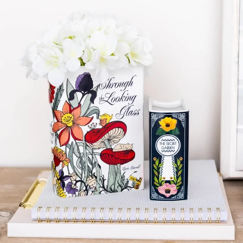 Ceramic Book Vase Nordic Style Modern Art Minimalist Interior Decoration Accessories Bookshelf Table Desk Shelf Office - Image 5