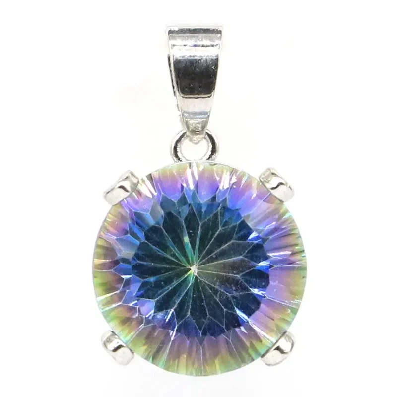 5g Real Customized 925 Solid Sterling Silver  PENDANT Rhodolite Garnet Zultanitel Alexandrite Topaz Mystical Topaz Violet Topaz