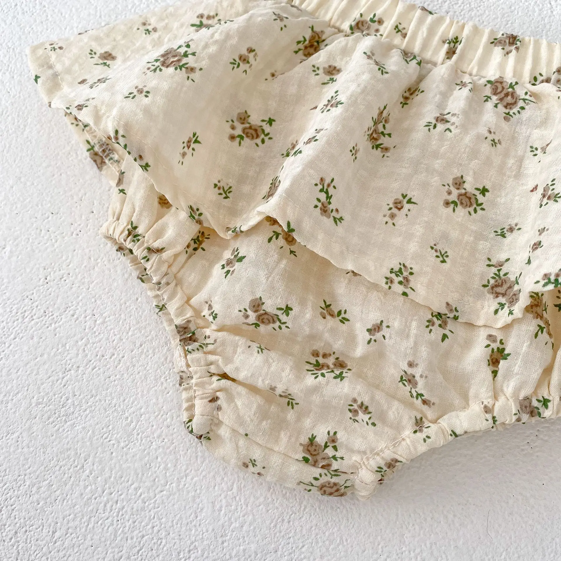 Summer Baby Girls Camisole Floral Bloomers Suit