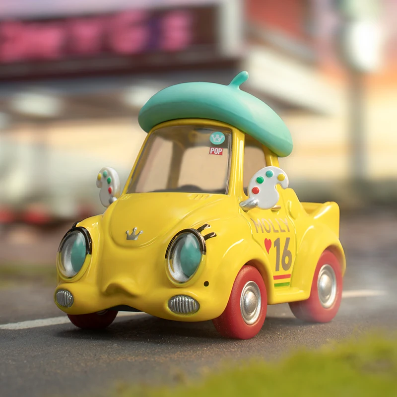 Фото POP MART POPCAR счастливые выходные серии глухая коробка игрушка кавайная кукла экшн-фигурка игрушка Коллекционная Фигурка модель сюрприз загадка коробка №4