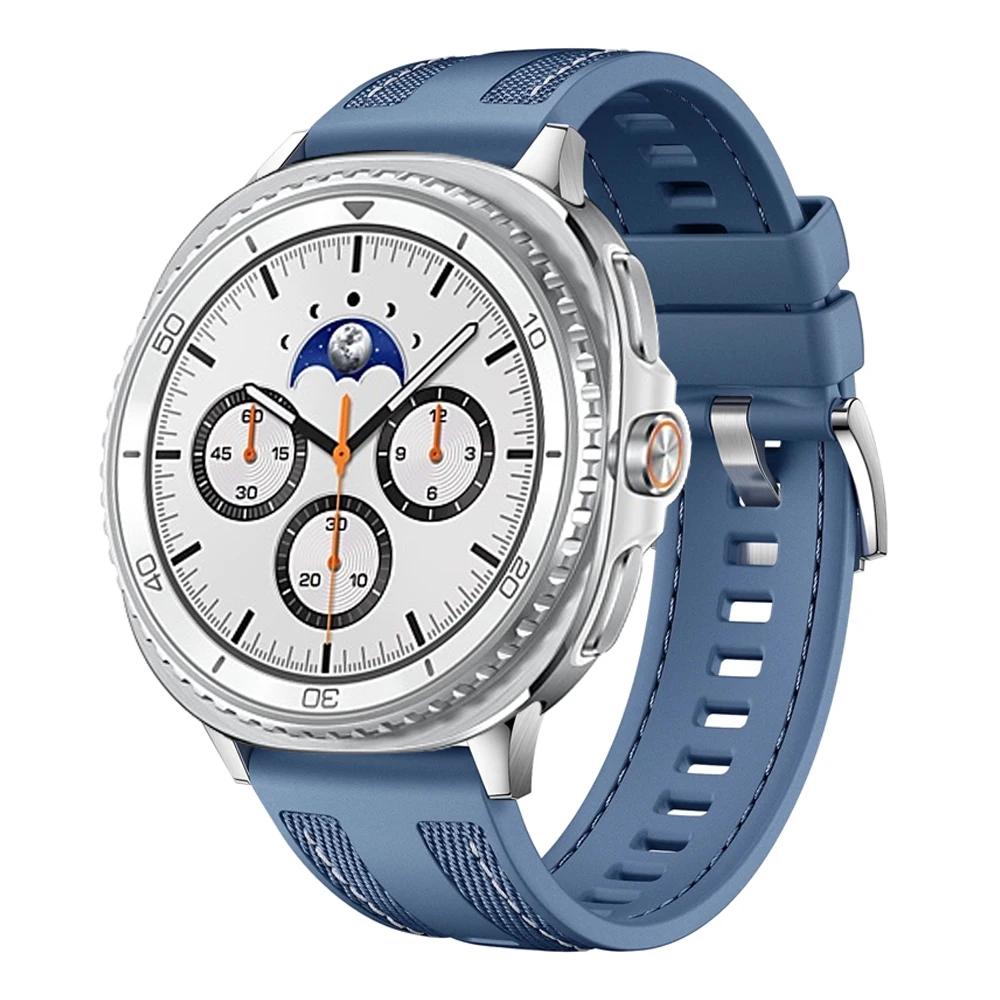 Enhanced Sport Nylon and Silicone Watch Strap for Galaxy Watch 8 Classic (46mm)