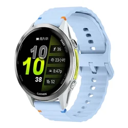 Sports Silicone Watch Strap - Versatile and Durable Wristband - 22mm Width (Light Blue)