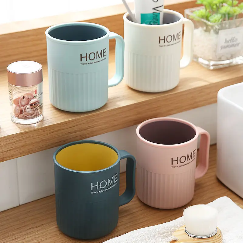Mouthwash Cup–Smooth Round Rim, Large Capacity, Durable Drop-Proof, Bathroom Tumbler For Home & Daily Oral Care._voghion.com