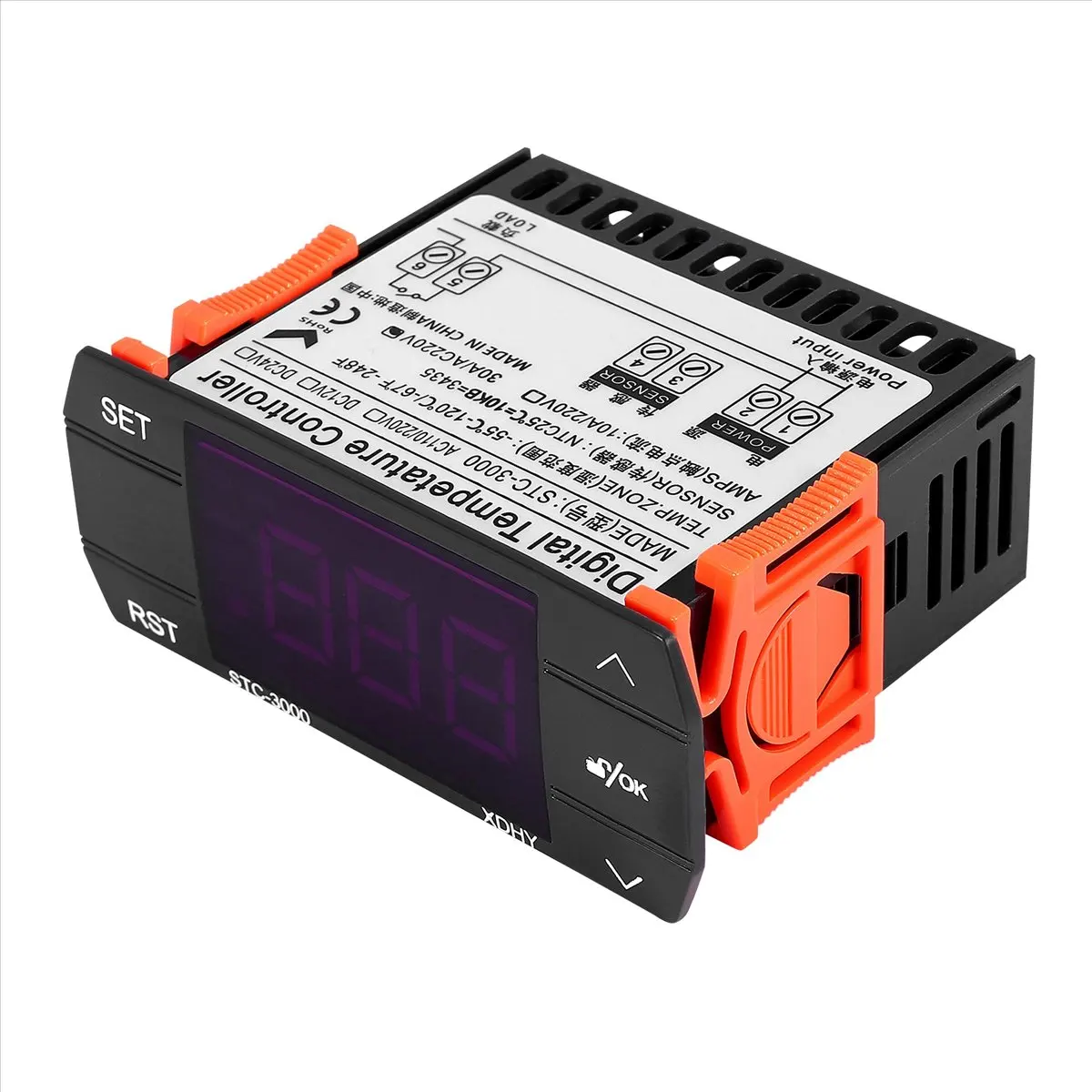 STC-3000 110V-220V 30A 프레스 디지털 온도 조절기 센서 포함 제어 도구