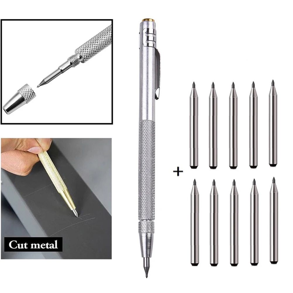 Tungsten Carbide Tip Scriber Engraving Pen Marking Tip Carving Scribing Marker Tool For Glass Ceramic Metal Wood Hand Tools