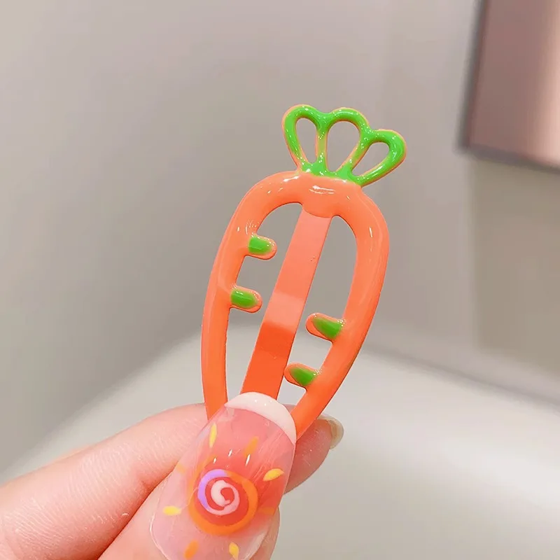 Hair Accessories Children hair clips sweet candy colour carrot clip hair accessories girls cute butterfly clip baby girl accessories