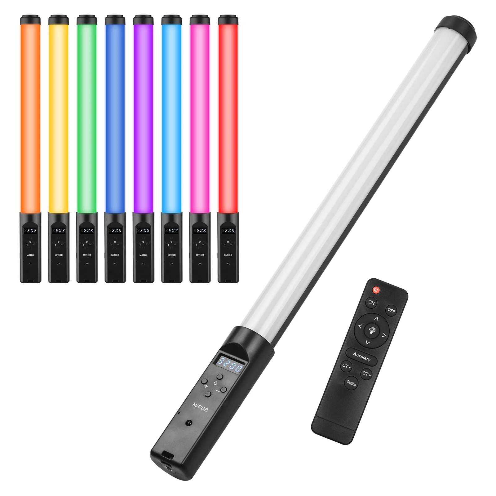 Handheld Rgb Tube Light Led Video Light Wand 3200k5500k Dimmable
