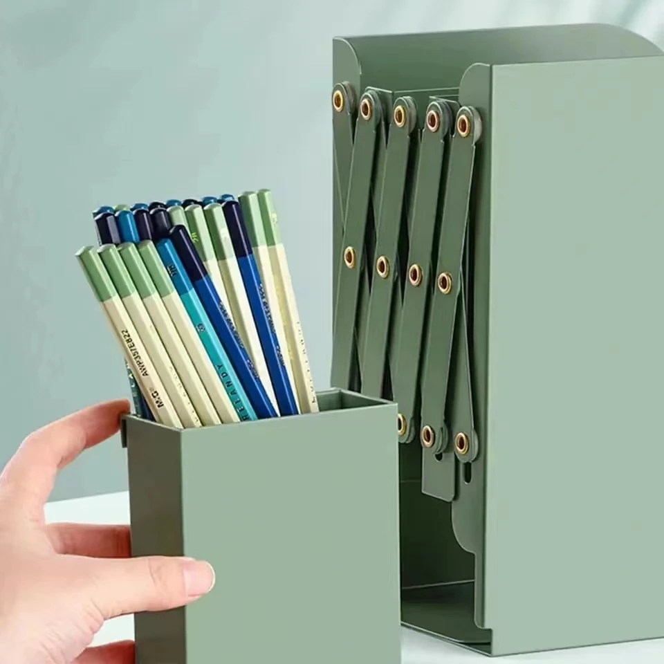 Desktop Book Organizer Retractable Book Stand Adjustable Retractable Bookends for Shelves Desktops Space-saving for Home