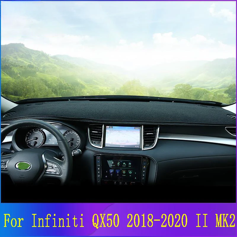 

Car Dashboard Cover Pad For Infiniti QX50 2018 2019 2020 II MK2 Anti-Slip Mat Sunshade Dashmat Carpet Anti-UV Dash Accessories