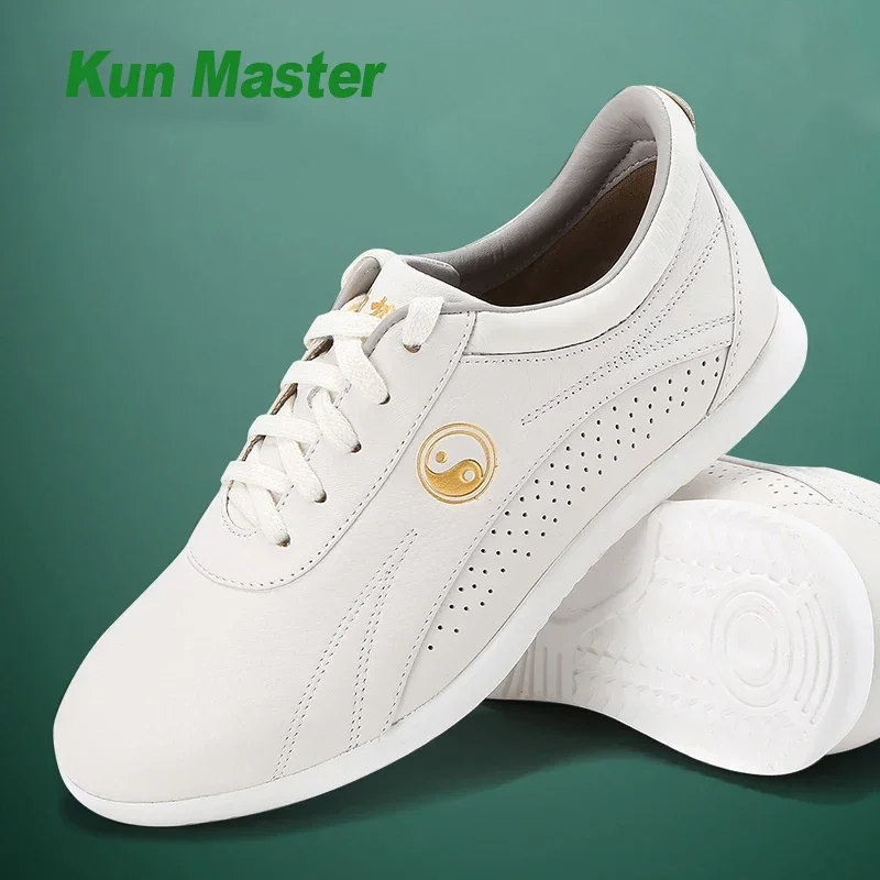 

Genuine Leather Breathable Kung Fu Tai Chi Shoes Martial Art Shoes Wushu Sport Sneakers Cowhide Leather Unisex Men Women 2022