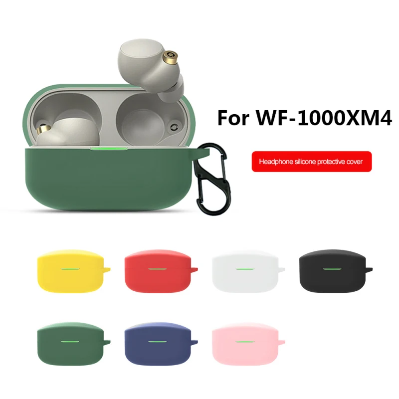 Per Sony Wf 1000 Xm4 Custodia Per Auricolari Custodia Protettiva In Silicone Per Custodia Sony Wf-1000Xm4 Custodia Antiurto Con Gancio