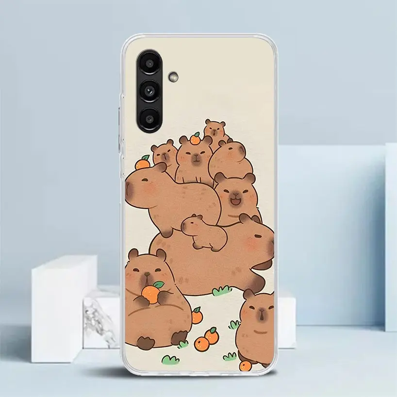 Whimsical Capybara Cartoon Animal Phone Case Cover