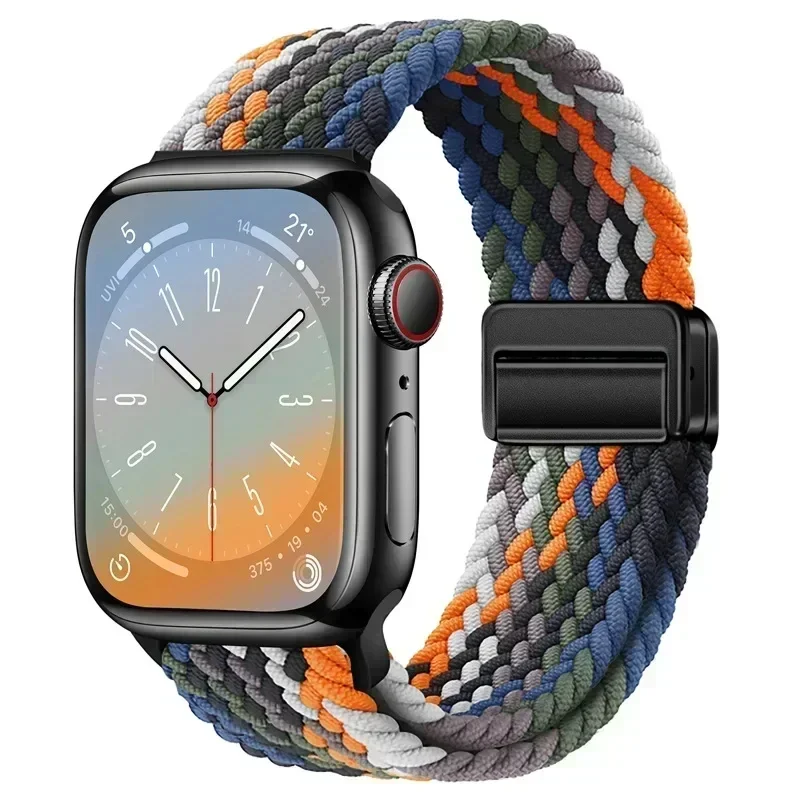 Braided Magnetic Buckle Nylon Strap
