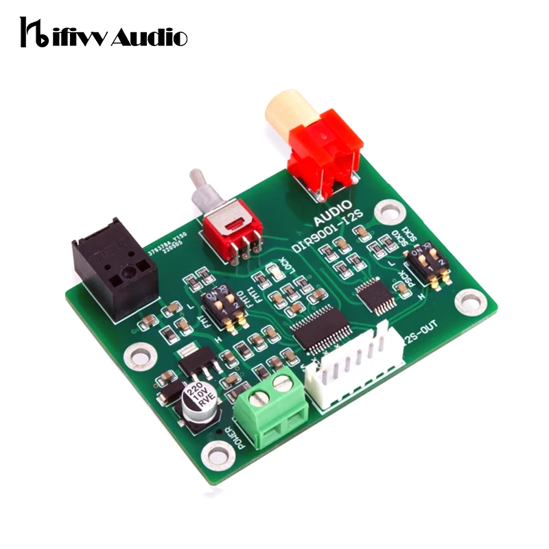 

Hifi DIR9001 Module Conversion Board for Home Audio Amplifier DAC DIY SPDIF to I2S IIS Output Coax/Opt Receiving 24bit 96KHz