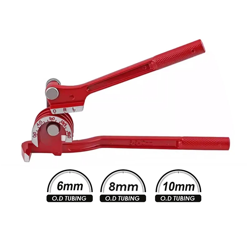 3-in-1 Pipe Bender Tool,90-180 Degree Tube Bending Machine for 6mm/8mm/10mm Fuel Brake Pipe,Fall Home Improvement DIY Hand Tools