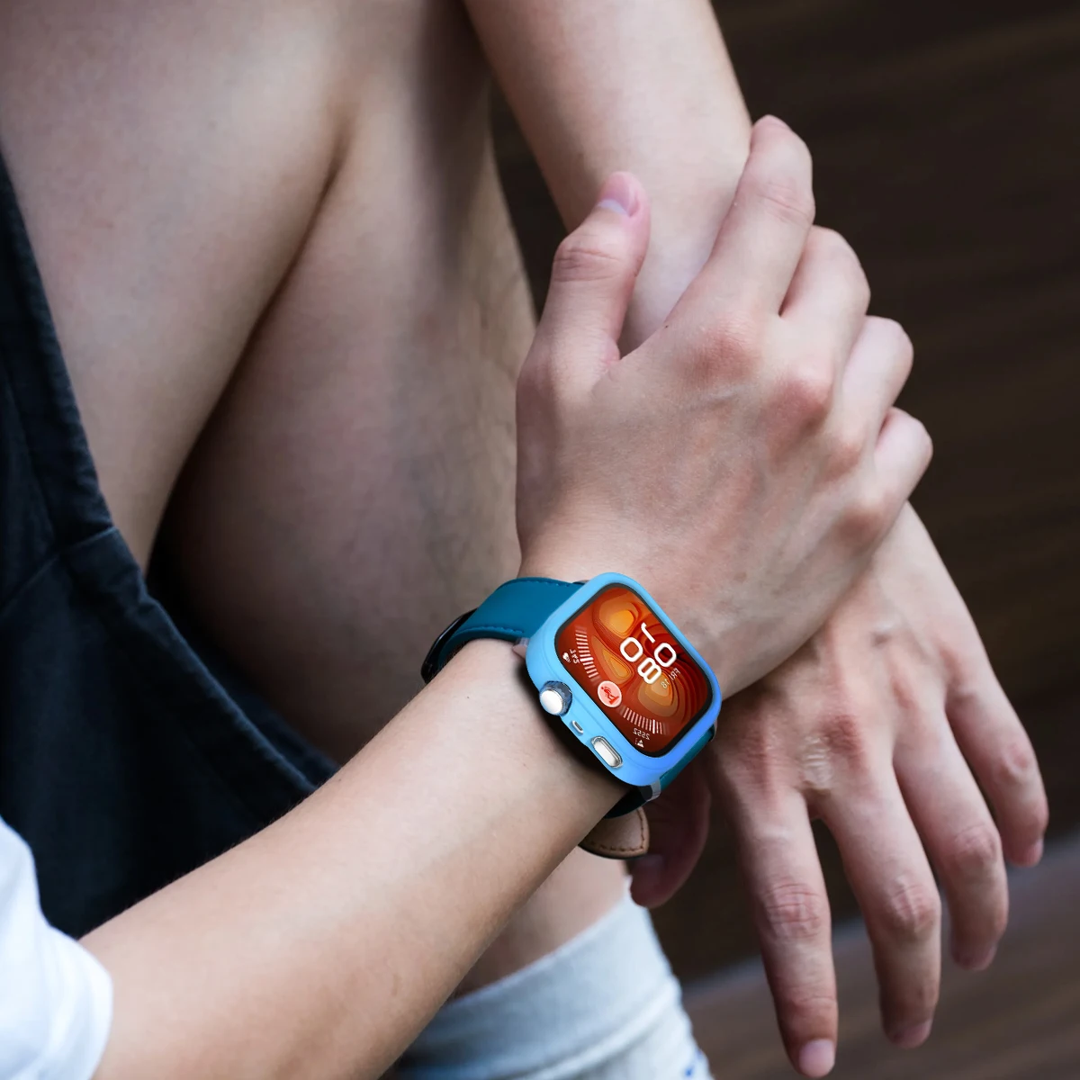 Silicone Protective Bumper Case for Smartwatch Accessories