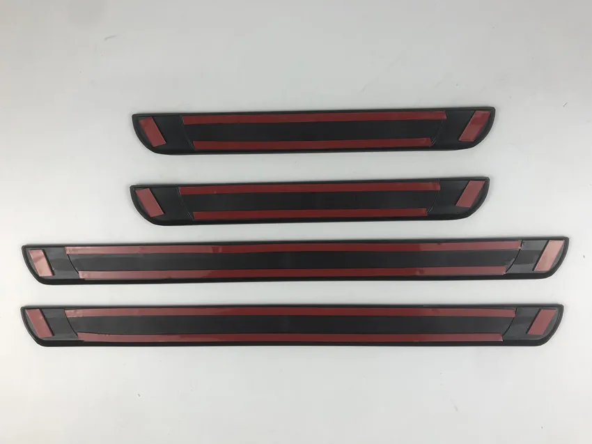 4 Stück/Set ABS-Kunststoff Edelstahl für 2014-2020 JEEP Renegade Auto-Türschwellen-Pedale Einstiegsleisten-Dekorationsabdeckung – Detail 3