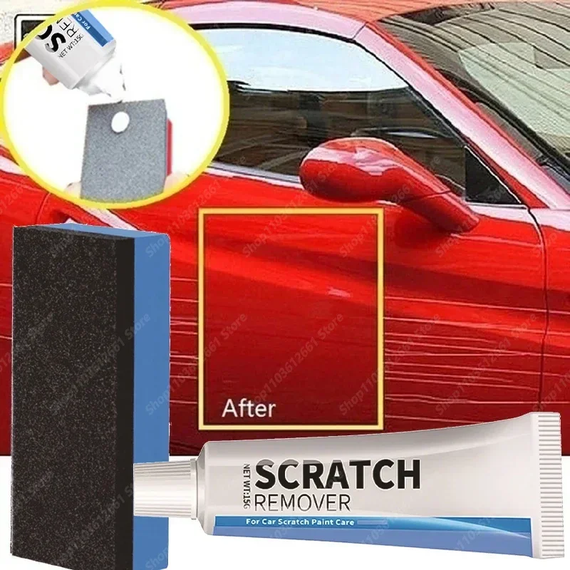 Car Scratch Remover Car Polishing Paste Sponge Paint Care Smooth Body Remove Scratch Repair Broken Paint car scratch remover