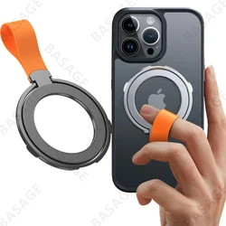 Magnetic Cell Phone Ring Holder 360 Rotation Finger Ring Grip Stand for MagSafe Cell Phone Grip Holder for iPhone 15/14 Series