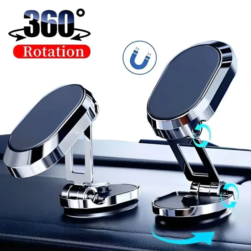 New-Car-Magnetic-Phone-Holder-Folding-Strong-Magnet-Mount-Mobile-Phone ...