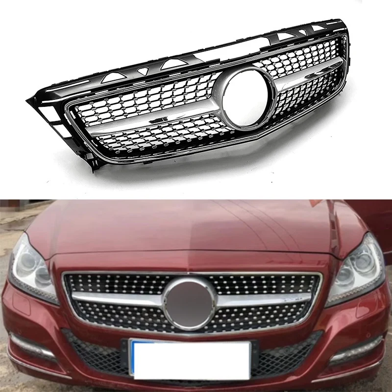 FRONT BUMPER CHROME GRILLE FOR CLS CLASS 2012 2013 2014 C218 W218 - View #5