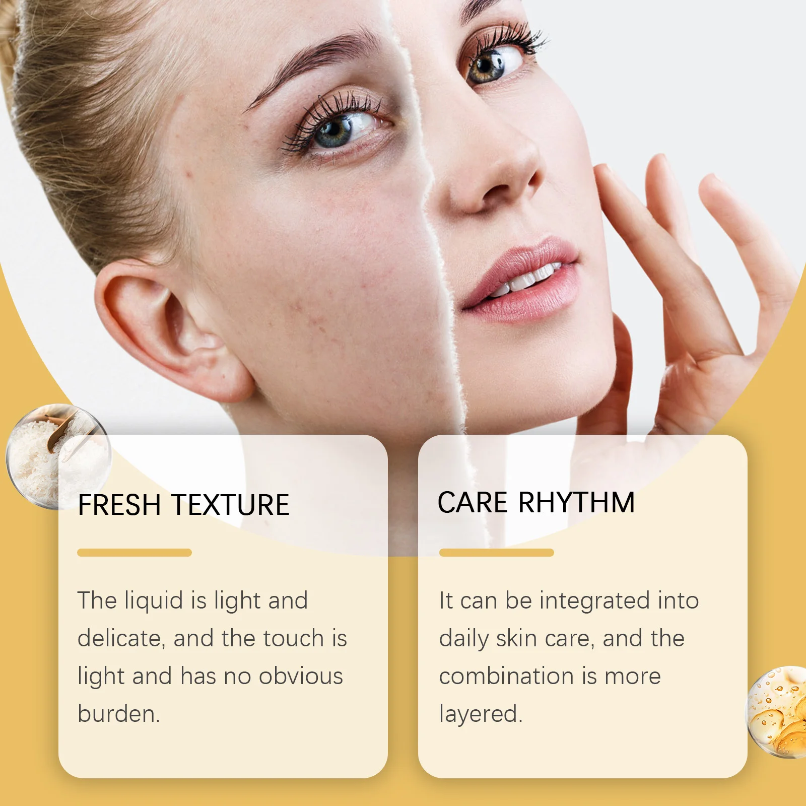 Rice Exfoliating Essence - Gentle Hydration & Moisturization, Refines Pores, Skin-Care Essence