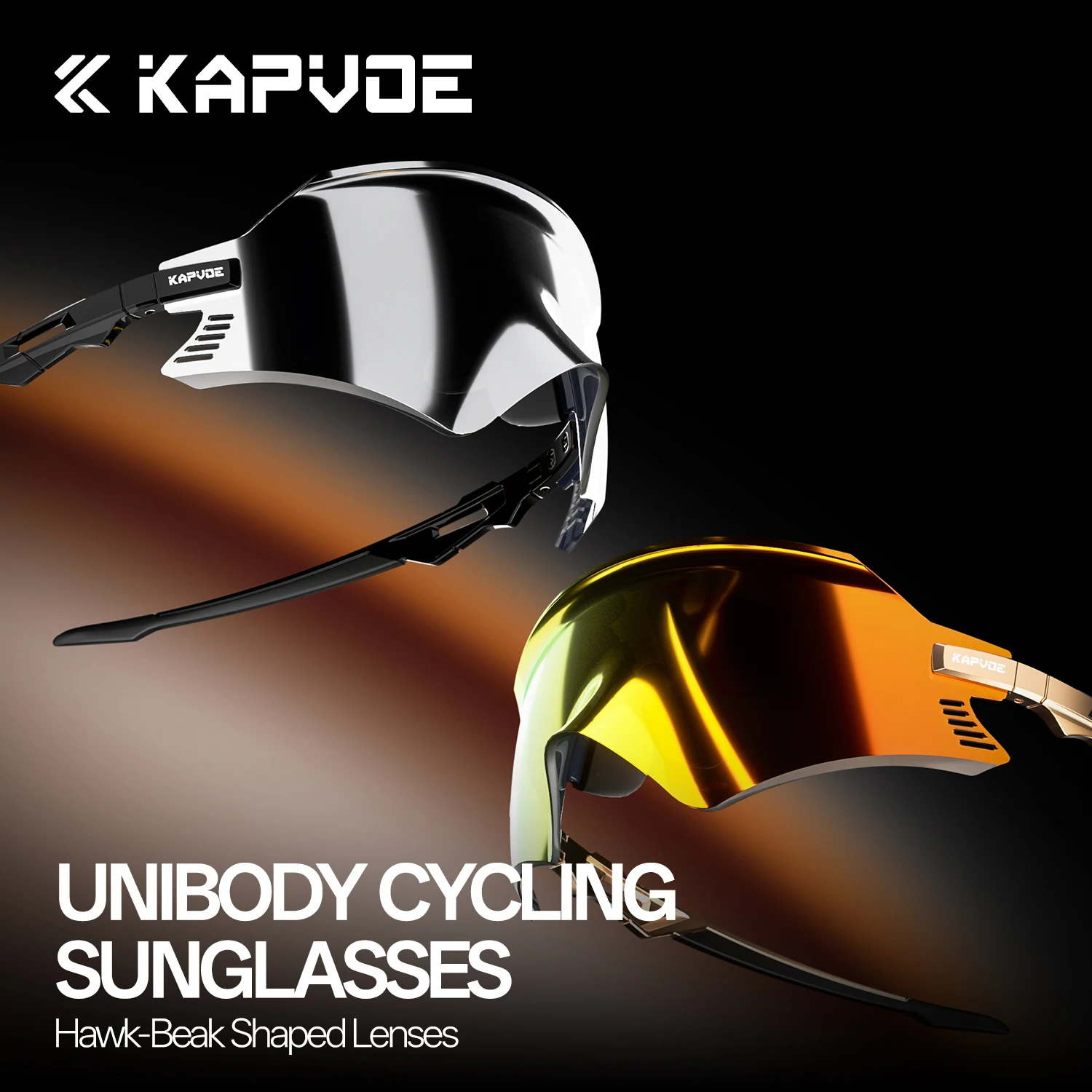 Kapvoe 사이클링 선글라스 하이킹 안경 남성용 MTB 자전거 자전거 선글라스 UV400 여성용 야외 스포츠 고글 러닝 안경