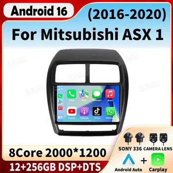 Radio para Auto Android 16 para Mitsubishi ASX 1 2016 2017 2018 2019 2020 - 2022, Reproductor DSP Carplay 8G 256G Estéreo Sin Pantalla DVD 2 DIN 1