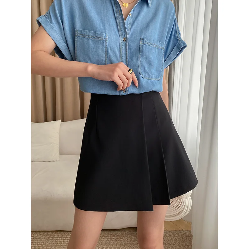 

A-line Pleated Mini Short Skirt y2k korean harajuku Kawaii Skirts