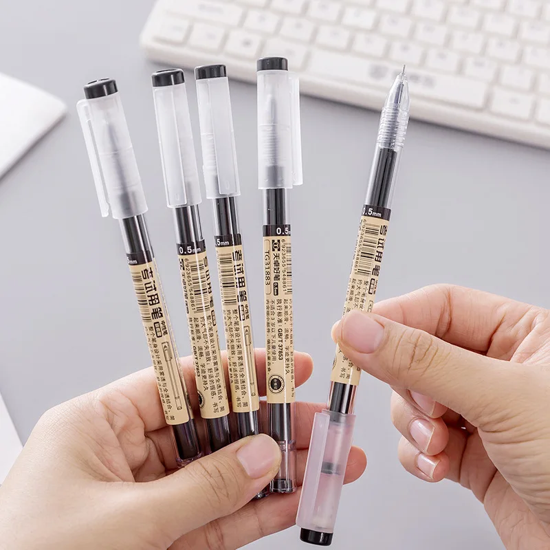 Ballpoint Pen Japan Fine Point Pen 12pcs/Lot 0.35mm Black Blue Red Ink Gel Pen Ballpoint School Office Student Writing Stationery Supply