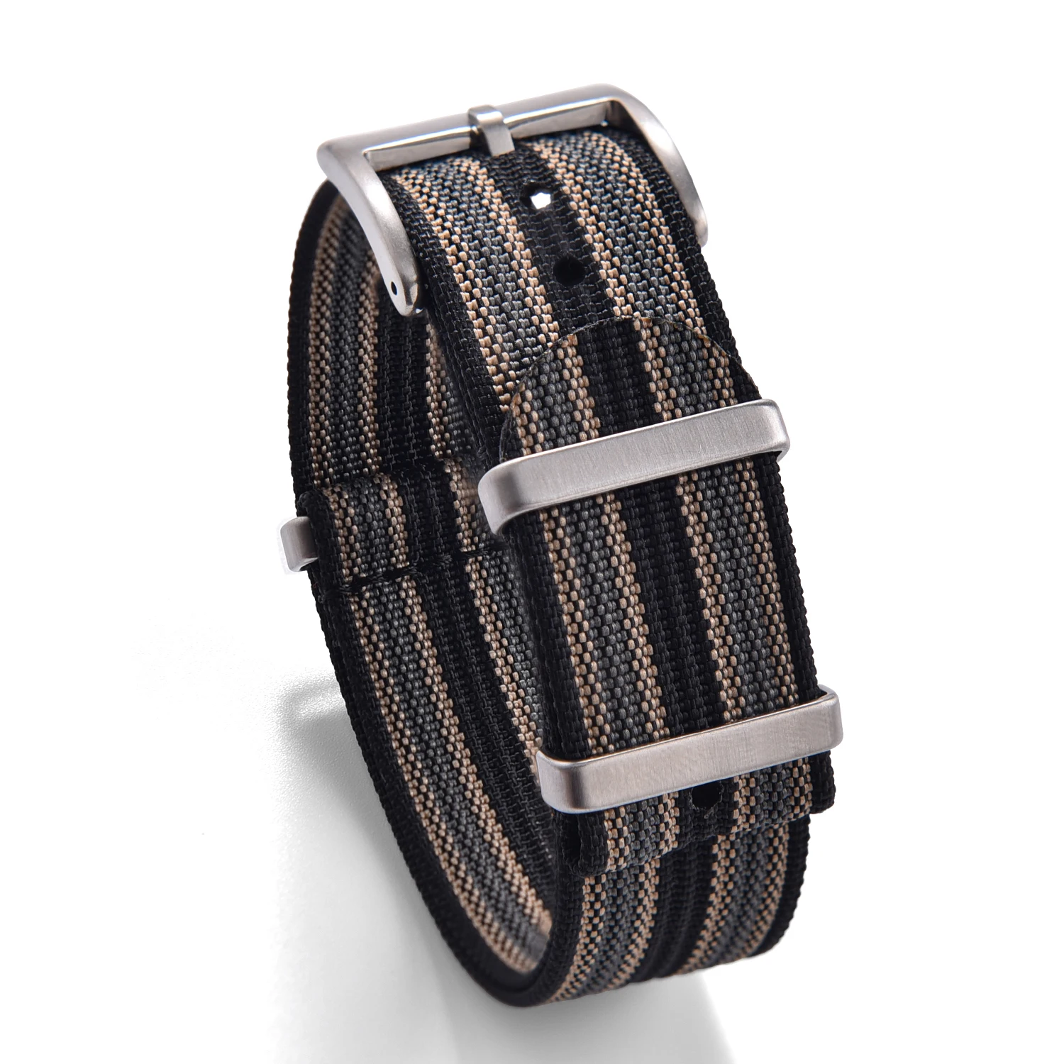 Ribbed Nylon Canvas Watch Strap - Universal Men's Sport Bracelet