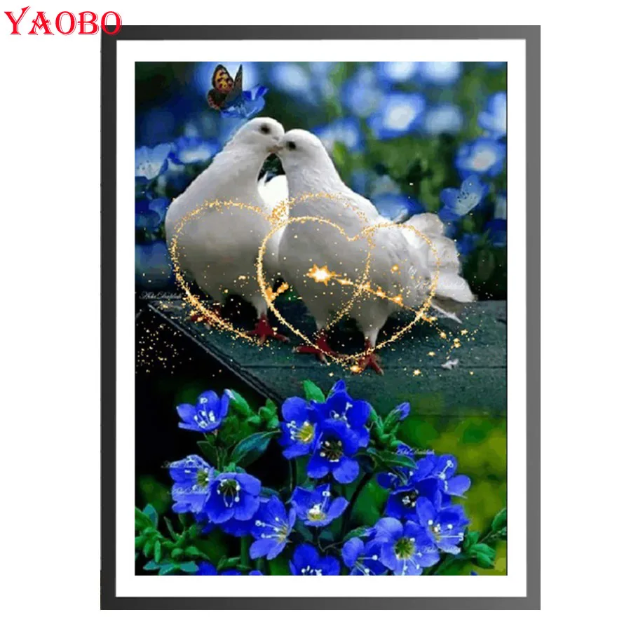 2023 Pigeon Picture Diamond Painting Animal Full Drill Square Diamond Ricamo Cross Stitch Kit Diamond Mosaic Bead Home Decor