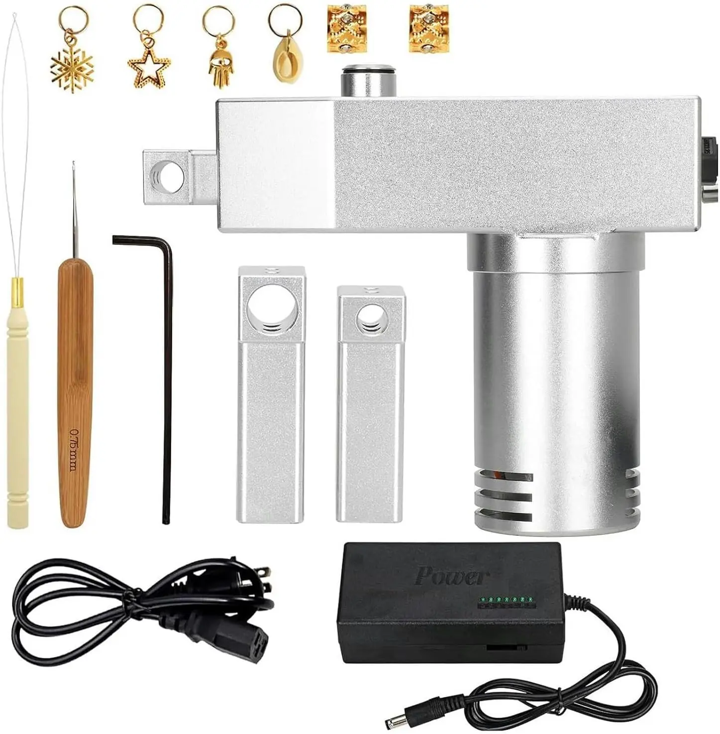 Upgrade Automatic Dreadlock Machine Braided Holes,Easy DIY Instant Dreadlocks Maker No Needle Change Required Portable 5