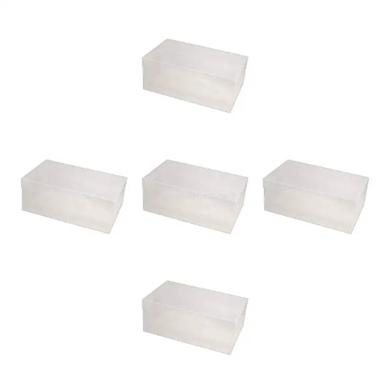 for Creative Clear Shoes Storage Box Stackable Rectangle Shoes Box for Closet Hard Plastic Shoe Boxes Shoe Hol 5