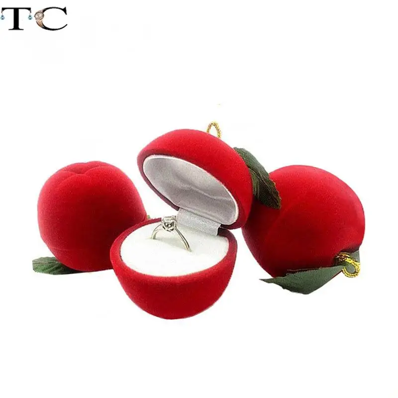 

Cute Velvet Jewelry Box Gift Box Container Wedding Ring Box Ring Case Earrings Holder for Jewelry Display& Jewelry Package