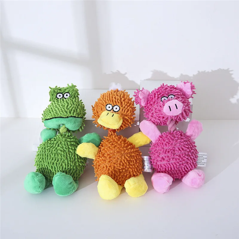 

Pet Dog Toy Sound Plush Toy Squeakey Chew Toys Cotton Ropes Knot Molar Bite Toy Funny Cute Puppies Interactive Pets Supplies