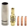 Brand New Practical Welding Nozzle Consumables Kit Replacement 5pcs/set Conductive Tip MB15 15AK MIG Welding Spare Parts 1