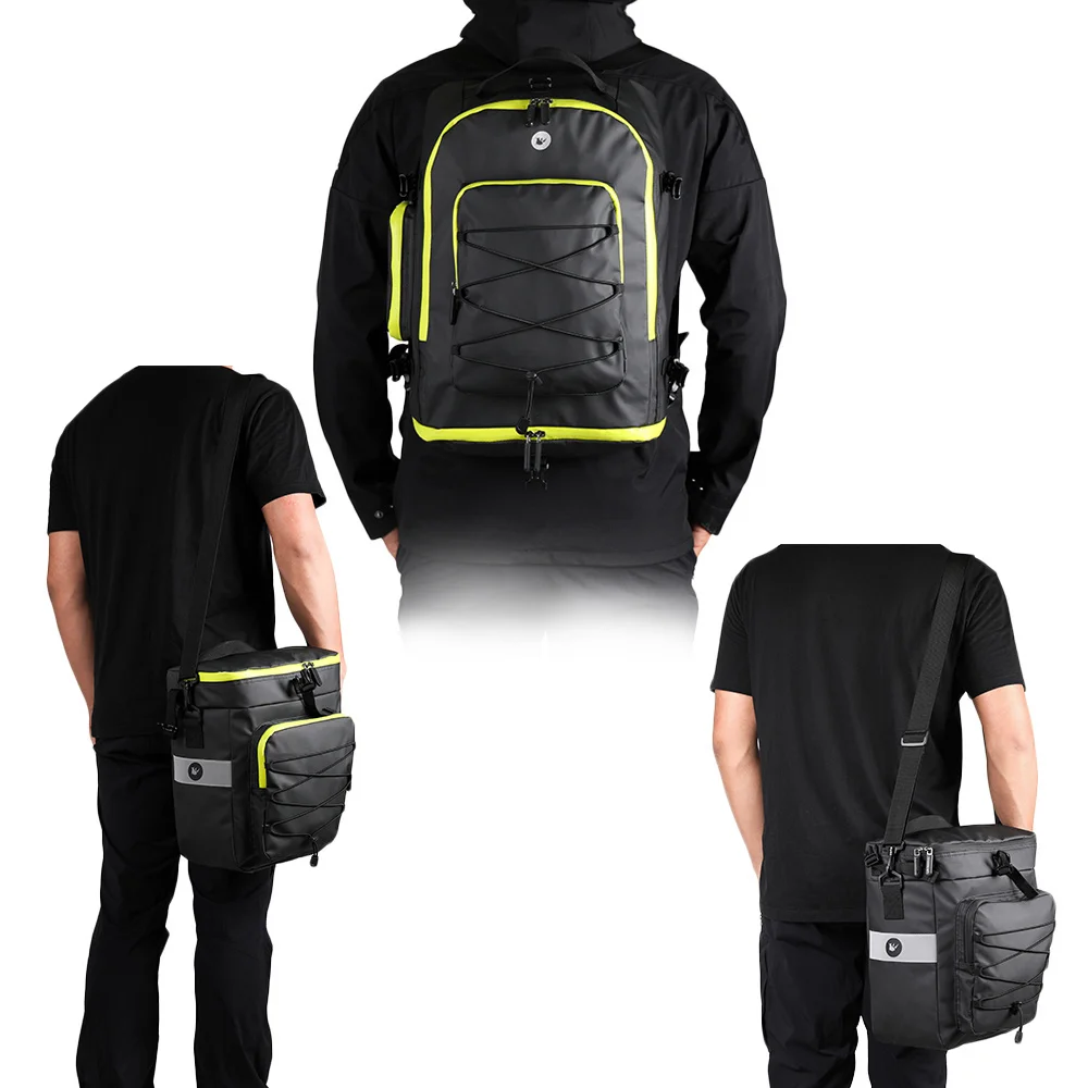 Rhinowalk Mtb Fiets Draagtas Bagagedrager Fiets Kofferbak Tas Bagage Fietstas 3 In 1 Fietsen Double Side Achterbank tassen AliExpress