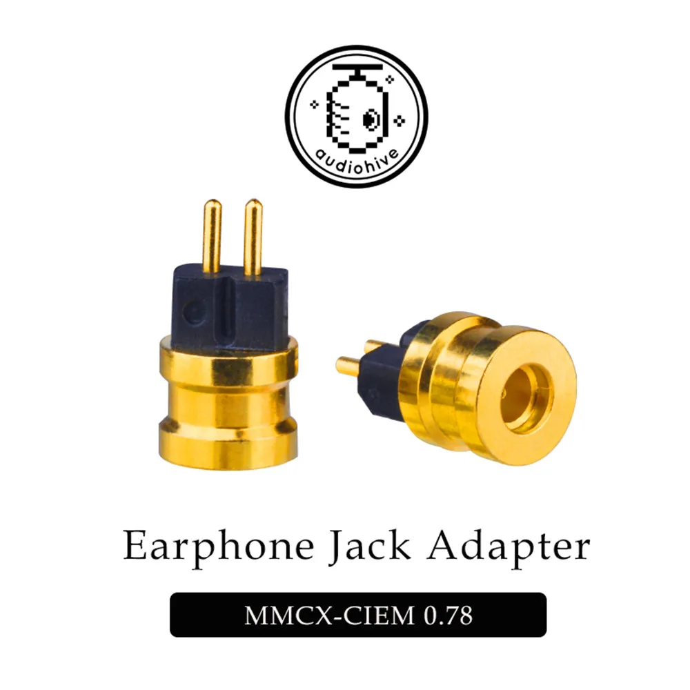 AudiohiveEarphoneJackAdapterMMCX2Pin078flat2PinGroove