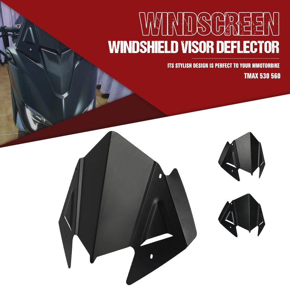 

WindScreen Deflector FOR YAMAHA T-MAX 530 2017-2018-2019 TMAX 560 2020-2021 Motorcycle Aluminum Windshield Fairing Accessories