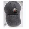 1pcs Baseball Cap With Metal Signage Logo Denim Personalized Unisex Four Seasons Cotton Washed Cloth Durable Adjustable 1