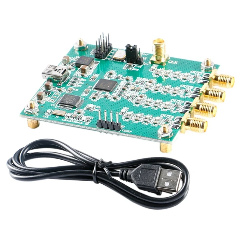 

AD9959 4-Channel DDS Module RF Signal Source Generator AT Command Serial Port Output Frequency, 2FSK, 4FSK, AM